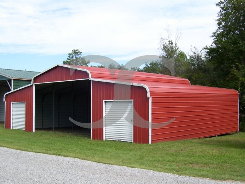 Metal Horse Barn | Regular Roof | 44W x 26L x 9H | Ag Barn Metal Horse Barn | Regular Roof | 44W x 26L x 9H | Ag Barn