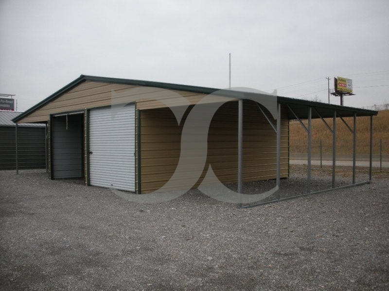 Metal Barn Building | Vertical Roof | 46W x 26L x 11H | Single Slope Roof Metal Barn Building | Vertical Roof | 46W x 26L x 11H | Single Slope Roof