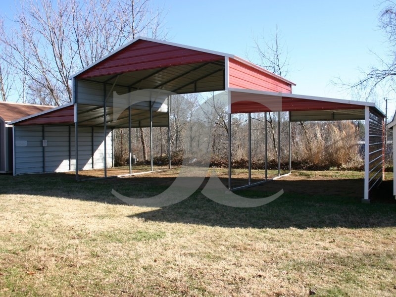 Metal Barn Building | Boxed Eave Roof | 46W x 21L x 12H | Carolina Barn Metal Barn Building | Boxed Eave Roof | 46W x 21L x 12H | Carolina Barn