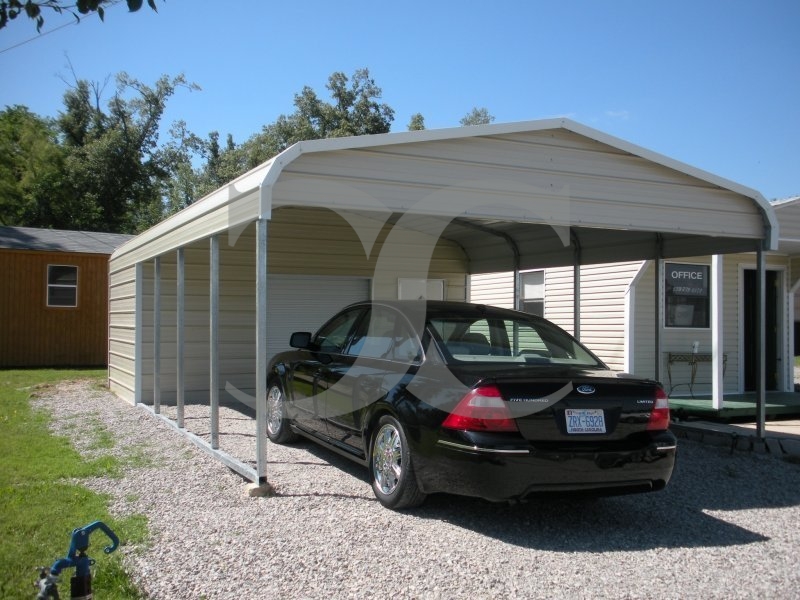 Carport | Regular Roof | 18W x 26L x 7H Utility Carport Combo Carport | Regular Roof | 18W x 26L x 7H Utility Carport Combo