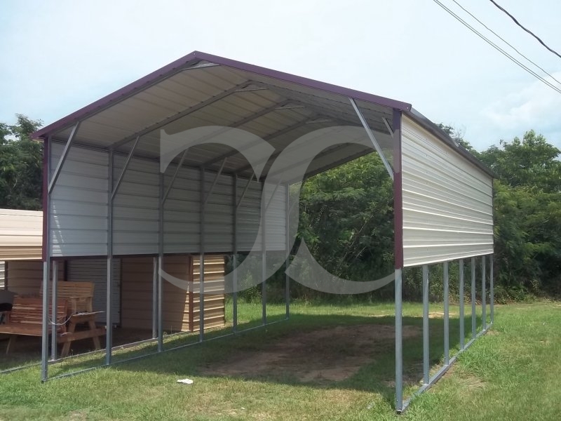 Carport | Boxed Eave Roof | 18W x 31L x 11H Carport | Boxed Eave Roof | 18W x 31L x 11H