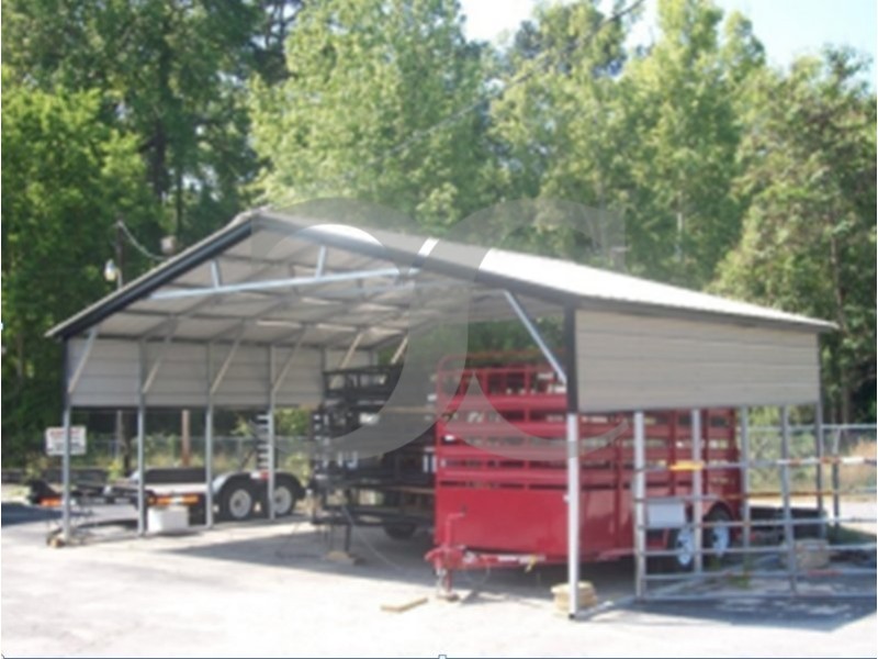 Carport | Vertical Roof | 26W x 21L x 8H | Triple-Wide Carport | Vertical Roof | 26W x 21L x 8H | Triple-Wide