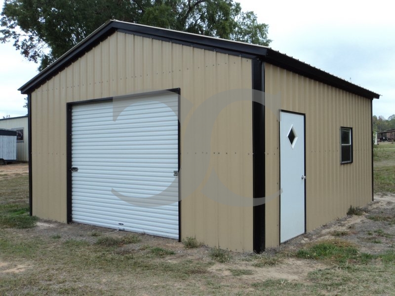 Garage | Vertical Roof | 18W x 21L x 9H | 1-Car Garage Garage | Vertical Roof | 18W x 21L x 9H | 1-Car Garage