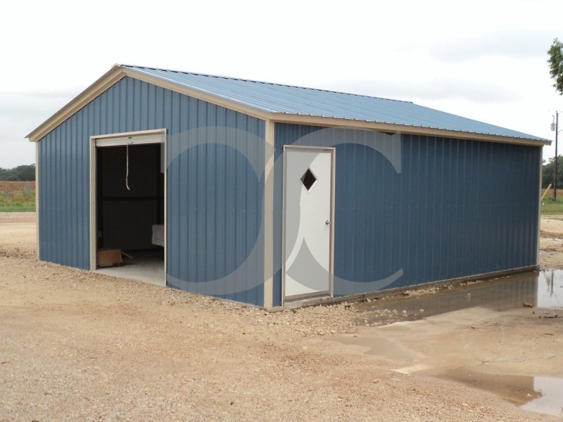 Single Car Garage | Vertical Roof | 20W x 26L x 7 | All Vertical Single Car Garage | Vertical Roof | 20W x 26L x 7 | All Vertical