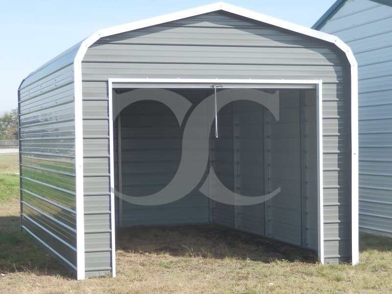 Single Garage | Regular Roof | 12'W x 21'L x 7`H |  1-Car Single Garage | Regular Roof | 12'W x 21'L x 7`H |  1-Car